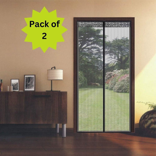 Magnetic Foldable Anti Mosquito Door Curtains (Pack of 2)