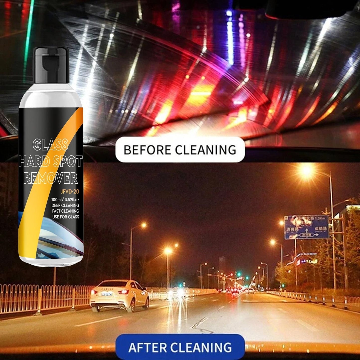 Car Glass Oil Film Cleaner (BUY 1 get 1 FREE)