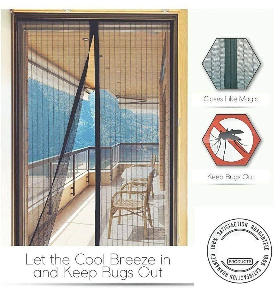 Magnetic Foldable Anti Mosquito Door Curtains (Pack of 2)